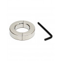 Rimba Bondage Play - Rustfrit stål ballstretcher med unbrakonøgle (højde 1,5 cm) RIMBA - 1