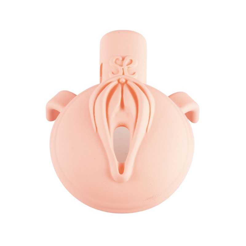 Sevanda Pink Pride Chastity Cage Lang fra Sadistenstoolbox