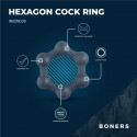 Boners Hexagon Penisring med Stål Kugler fra Sadistenstoolbox