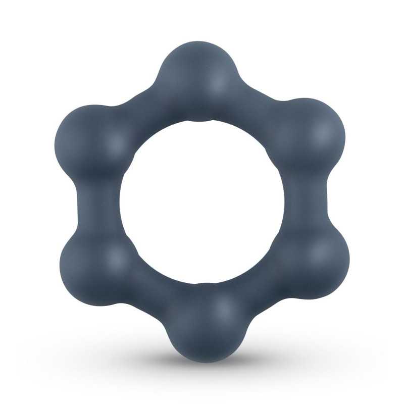 Boners Hexagon Penisring med Stål Kugler fra Sadistenstoolbox