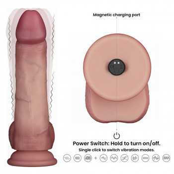 LoveToy - Vibrating Sliding Skin Pro II med Fjernbetjening -20 cm fra Sadistenstoolbox