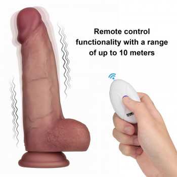 LoveToy - Vibrating Sliding Skin Pro II med Fjernbetjening -20 cm fra Sadistenstoolbox