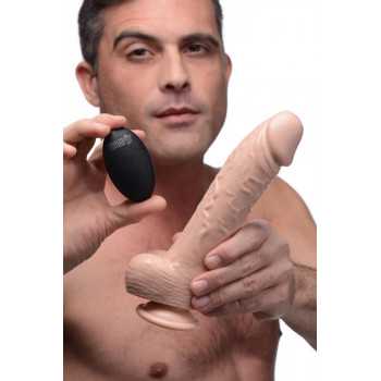 Loadz - Fjernbetjent Vibrating og Squirting Dildo 21,5CM fra Sadistenstoolbox