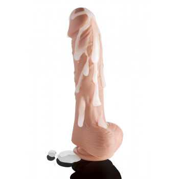 Loadz - Fjernbetjent Vibrating og Squirting Dildo 21,5CM fra Sadistenstoolbox