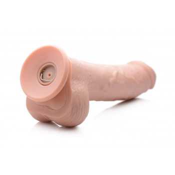 Loadz - Fjernbetjent Vibrating og Squirting Dildo 21,5CM fra Sadistenstoolbox