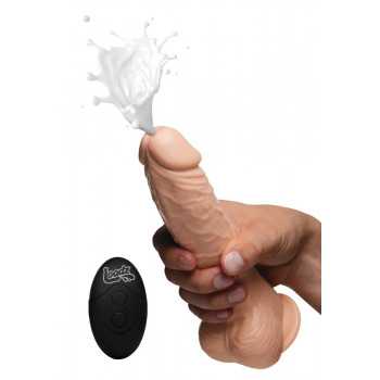 Loadz - Fjernbetjent Vibrating og Squirting Dildo 21,5CM fra Sadistenstoolbox