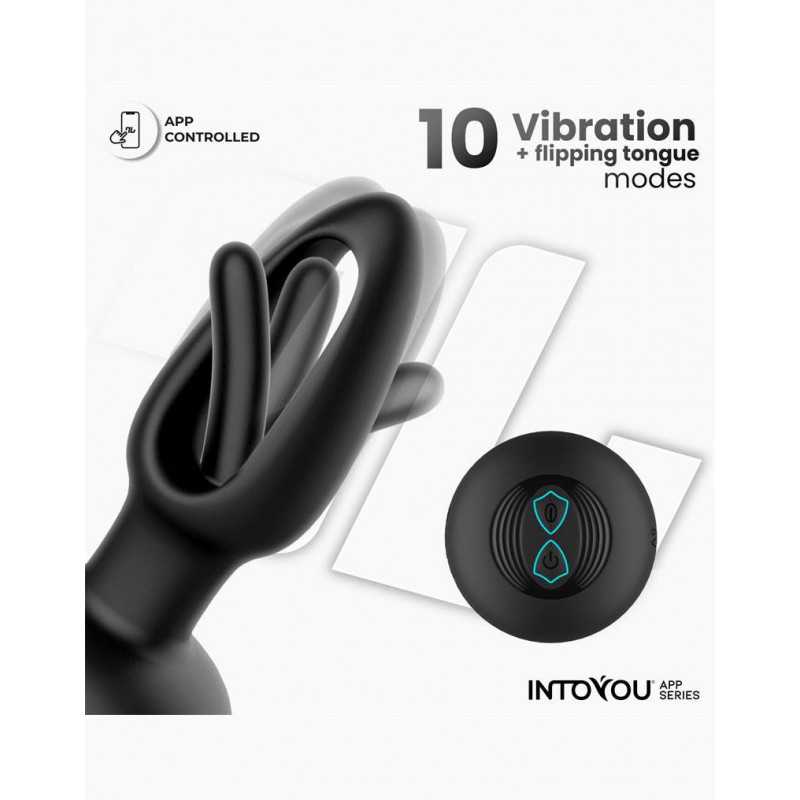 IY - Zack - Buttplug med Flipping Tongue med App Styring