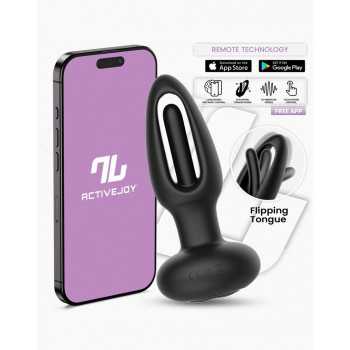 IY - Zack - Buttplug med Flipping Tongue med App Styring fra Sadistenstoolbox