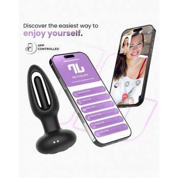 IY - Zack - Buttplug med Flipping Tongue med App Styring fra Sadistenstoolbox