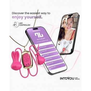 IY - Tickly - Nipple Clamps med Necklace med App Styring fra Sadistenstoolbox