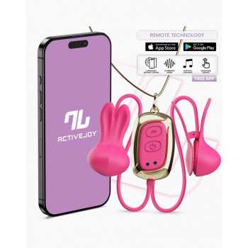IY - Tickly - Nipple Clamps med Necklace med App Styring fra Sadistenstoolbox