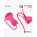 IY - Tickly - Nipple Clamps med Necklace med App Styring fra Sadistenstoolbox