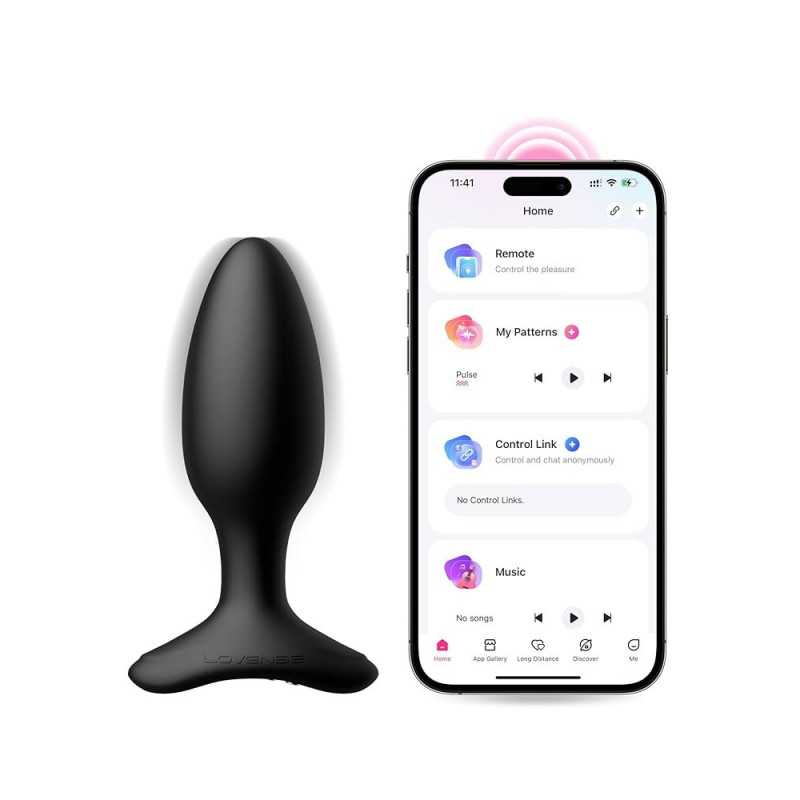 Lovense Hush 2 App-styret Smal Buttplug 12,5 cm fra Sadistenstoolbox