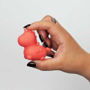 Unihorn Mini Klitoris Vibrator - Peachy Pony fra Sadistenstoolbox