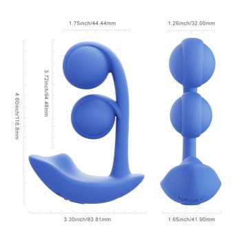 Melody - Twin Balls Clit & G Spot Vibrator (App Controlled, Pressure Sensing) fra Sadistenstoolbox