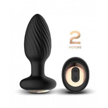 Drago - Buttplug Vibration, 360° Twister bevægelse med fjernbetjening fra Sadistenstoolbox