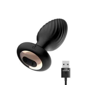 Drago - Buttplug Vibration, 360° Twister bevægelse med fjernbetjening fra Sadistenstoolbox