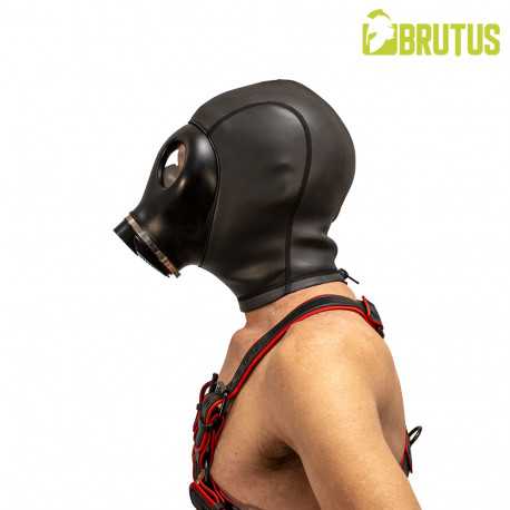 BRUTUS Alien Gasmaske til BDSM | Fetish Hood i Neopren