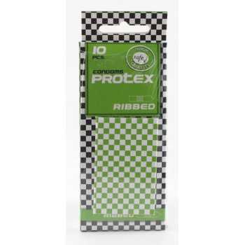 10 stk. Protex - Ribbed Kondomer fra Sadistenstoolbox