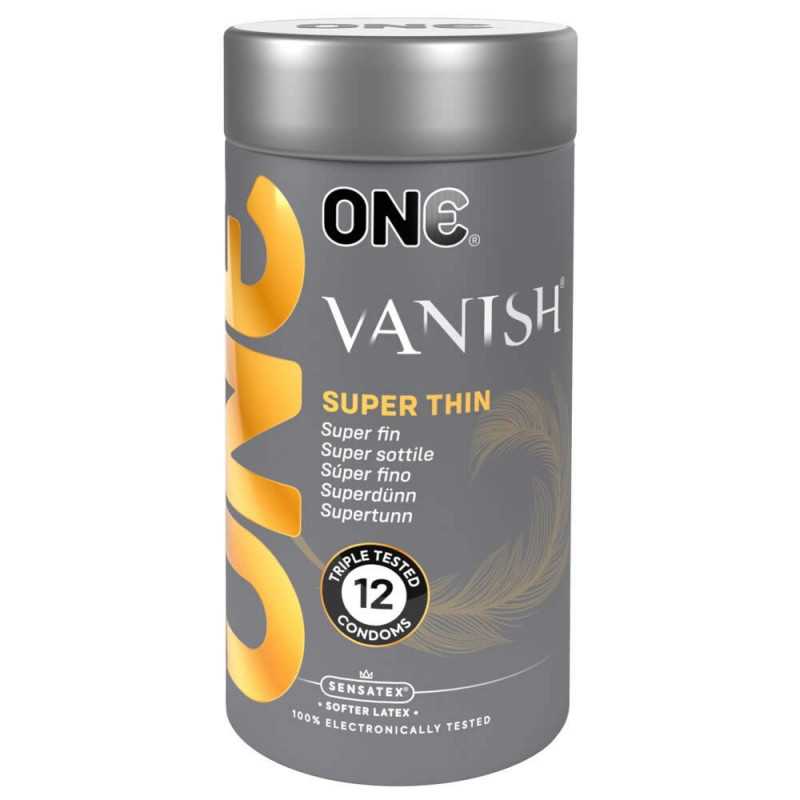 One Vanish Hyperthin Kondom Pakke 12 stk. fra Sadistenstoolbox
