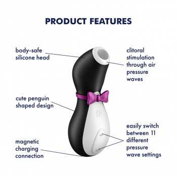 Satisfyer Klitoris Stimulator Pro Penguin fra Sadistenstoolbox