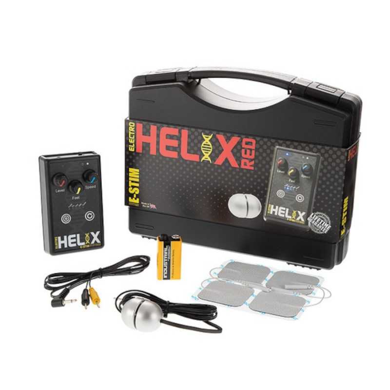 E-STIM Helix Red Bokssæt fra Sadistenstoolbox