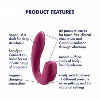 Satisfyer Sunray - AIR PULSE og G-punkt Vibrator fra Sadistenstoolbox
