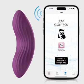 SVAKOM - Trusse Vibrator EDENY med APP fra Sadistenstoolbox