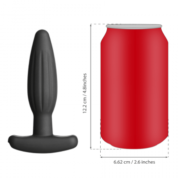 Rocker Silicone Noir Butt Plug - Medium fra Sadistenstoolbox
