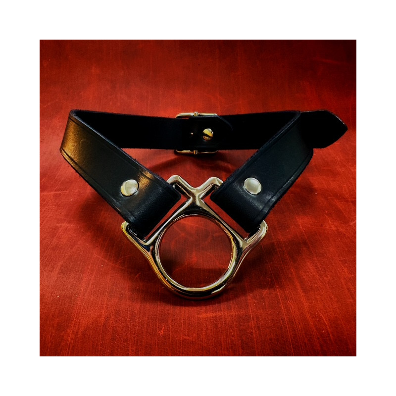 Læder Halsbånd – V-form Håndlavet – Made by Lei fra Sadistenstoolbox