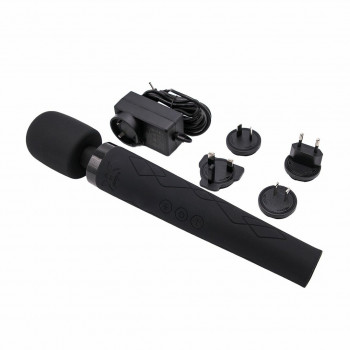 Wand Vibrator Medium – Pixey Deluxe Black Velvet fra Sadistenstoolbox