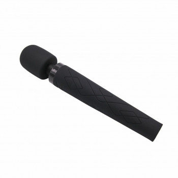 Pixey Deluxe Black Velvet Large – Wand Vibrator fra Sadistenstoolbox