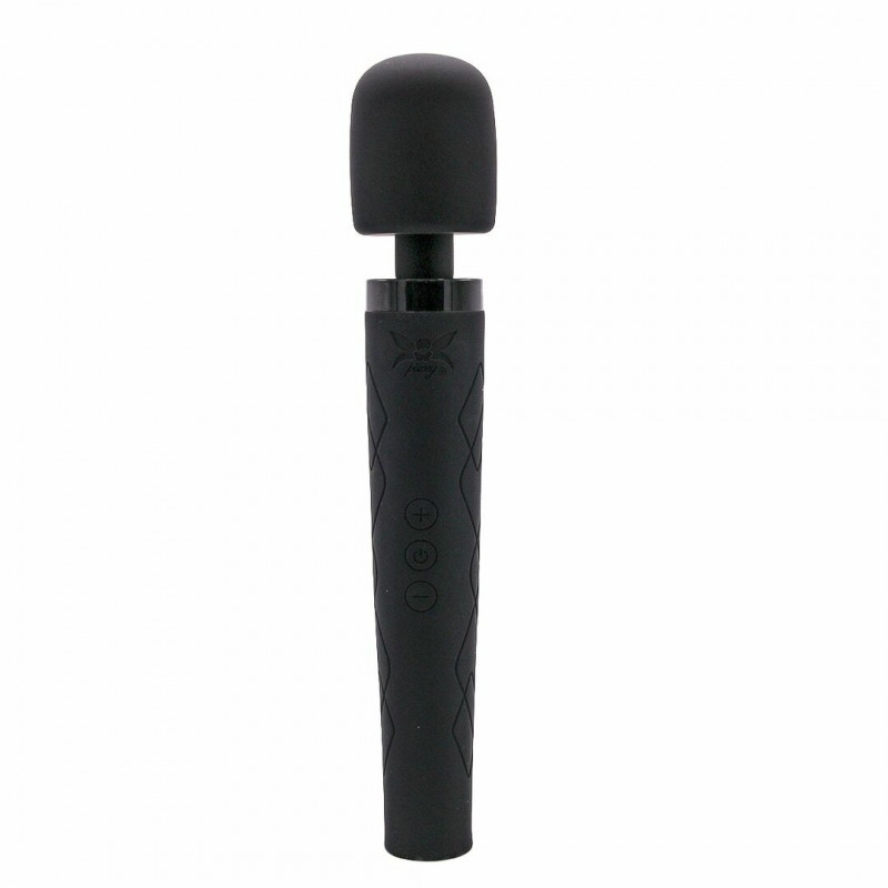 Pixey Deluxe Black Velvet Large – Wand Vibrator fra Sadistenstoolbox