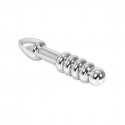 Rounded Double-ended Steel Dildo fra Sadistenstoolbox