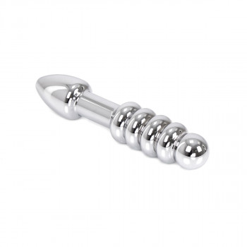 Rounded Double-ended Steel Dildo fra Sadistenstoolbox