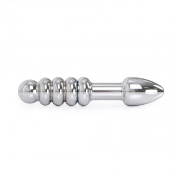 Rounded Double-ended Steel Dildo fra Sadistenstoolbox