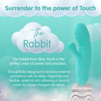 Rabbit Vibrator – Skins Touch – Klitoris & G-punkt fra Sadistenstoolbox