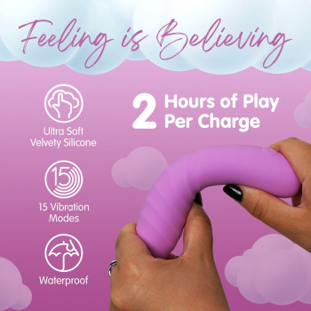Wand Vibrator – Skins Touch – Rillet Spids & Bøjelig fra Sadistenstoolbox