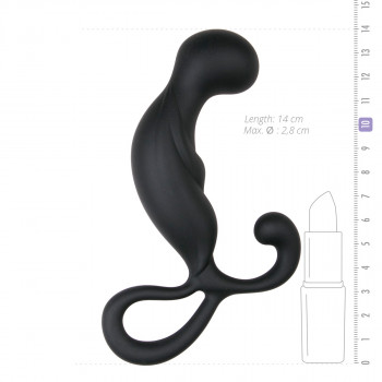 Prostatastimulator – Buet Silikone – Bent fra Sadistenstoolbox