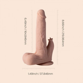 App Styret Dildo – Colter Thrusting med Slikker fra Sadistenstoolbox