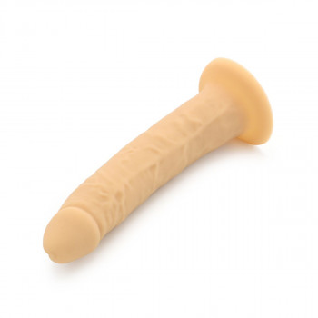 Slank Silikone Dildo med Sugekop 20,5 cm – Kiotos COX fra Sadistenstoolbox