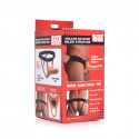 Hollow Strap-on Dildo – Hudfarvet Silikone – 15 cm fra Sadistenstoolbox