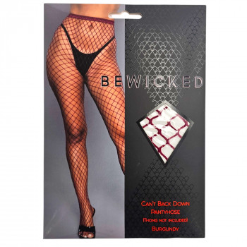 Bordeaux Netstrømpebukser – BeWicked Fishnet fra Sadistenstoolbox