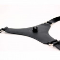 Strap-on Dildo Amsterdam – Sort Silikone – 12 cm fra Sadistenstoolbox