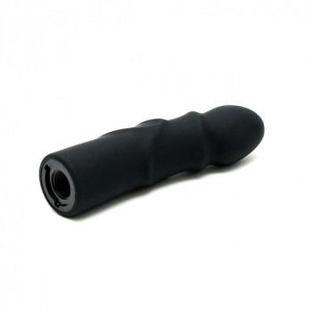 Strap-on Dildo London – Sort Silikone – 14,5 cm fra Sadistenstoolbox