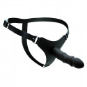 Strap-on Dildo London – Sort Silikone – 14,5 cm fra Sadistenstoolbox