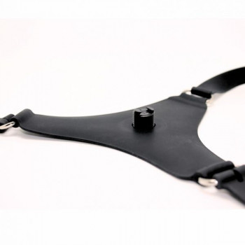 Strap-on Dildo Berlin – Sort Silikone – 17 cm fra Sadistenstoolbox