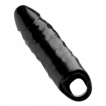 Penis Sleeve XL – Black Mamba med Scrotum-ring fra Sadistenstoolbox