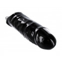 Penis Sleeve XL – Black Mamba med Scrotum-ring fra Sadistenstoolbox