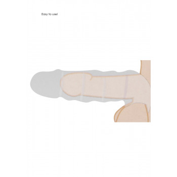 Penisforlænger Sleeve 22 cm – RealRock Flesh fra Sadistenstoolbox